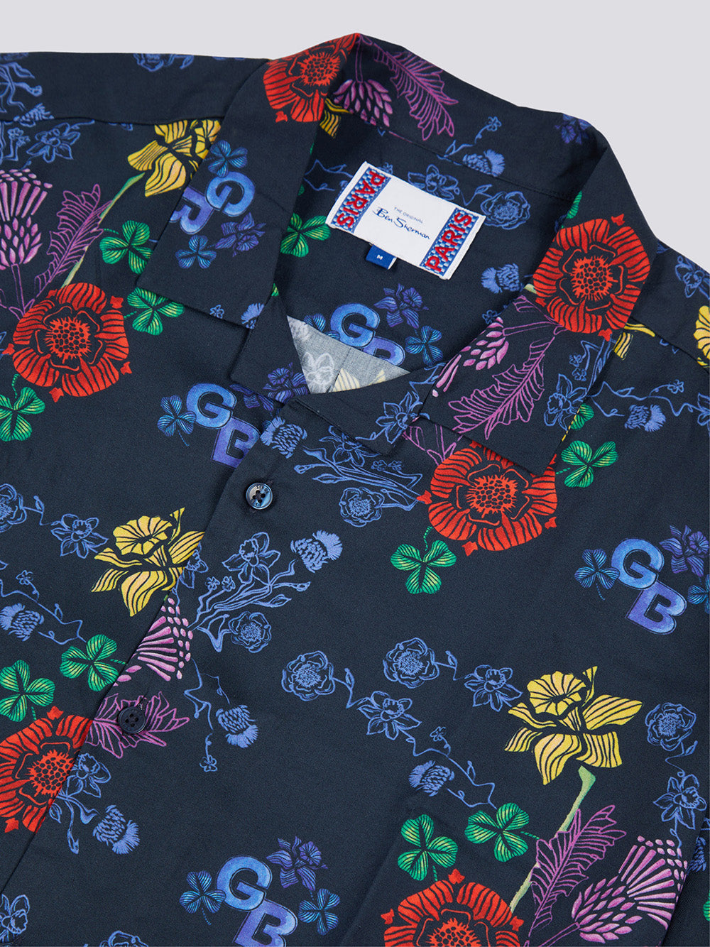 Chemises Ben Sherman Team GB Floral Bleu Marine | ISH-73885062